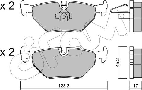 Cifam 822-261-0 - Set placute frana,frana disc parts5.com