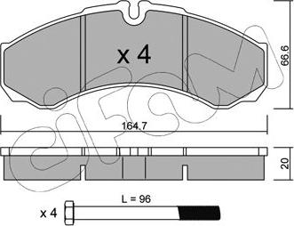 Cifam 822-212-0 - Brake Pad Set, disc brake parts5.com