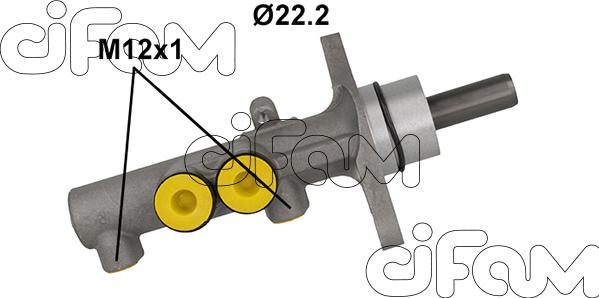 Cifam 202-1186 - Hlavní brzdový válec parts5.com