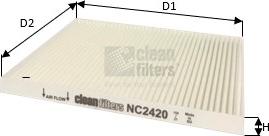 Clean Filters NC2420 - Filter, interior air parts5.com