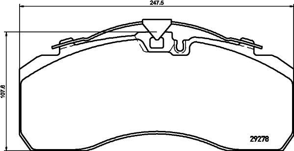 Knorr Bremse K071018K50 - Komplet zavornih oblog, ploscne (kolutne) zavore parts5.com