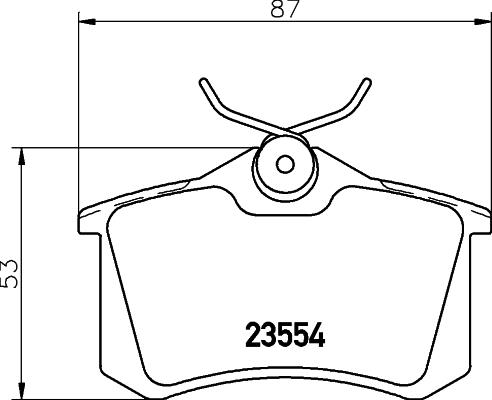 VW 8E0 698 451 AA - Bremsbelagsatz, Scheibenbremse parts5.com