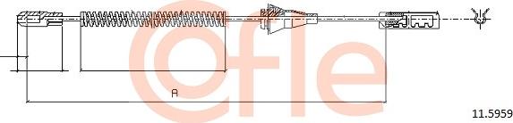 Cofle 92.11.5959 - Cable, parking brake parts5.com