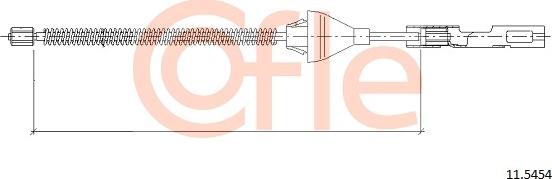 Cofle 92.11.5454 - Cablu, frana de parcare parts5.com