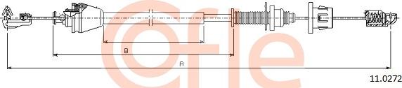 Cofle 92.11.0272 - Câble d'accélération parts5.com