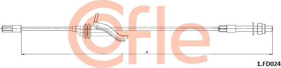 Cofle 92.1.FD024 - Жило, ръчна спирачка parts5.com