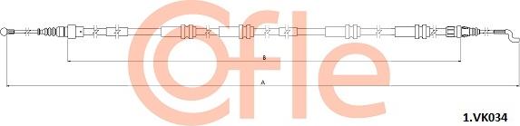 Cofle 92.1.VK034 - Tirette à câble, frein de stationnement parts5.com