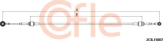 Cofle 92.2CB.FI007 - Cable, manual transmission parts5.com