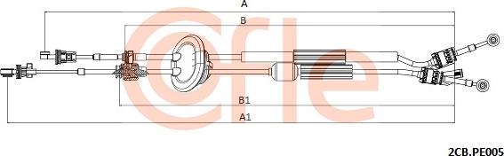 Cofle 92.2CB.PE005 - Lanko ručnej prevodovky parts5.com