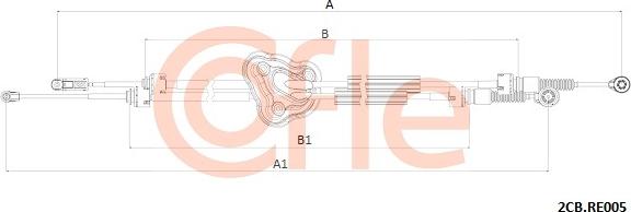 Cofle 92.2CB.RE005 - Tel halat, Mekanik şanzıman parts5.com