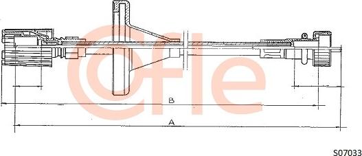 Cofle 92.S07033 - Árbol flexible del velocímetro parts5.com