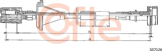 Cofle 92.S07126 - Árbol flexible del velocímetro parts5.com