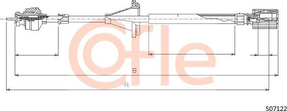 Cofle S07122 - Árbol flexible del velocímetro parts5.com