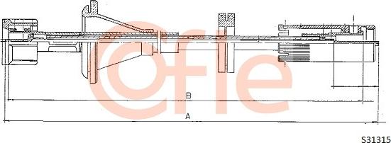 Cofle S 31315 - Árbol flexible del velocímetro parts5.com