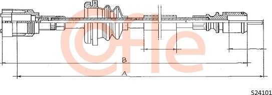 Cofle 92.S24101 - Árbol flexible del velocímetro parts5.com