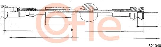 Cofle S21040 - Árbol flexible del velocímetro parts5.com