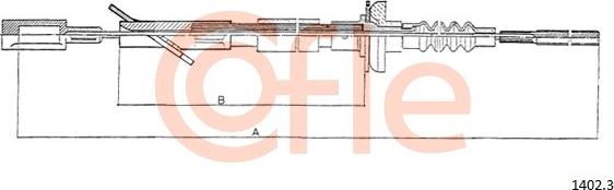 Cofle 1402.3 - Huzal, kuplungműködtetés parts5.com