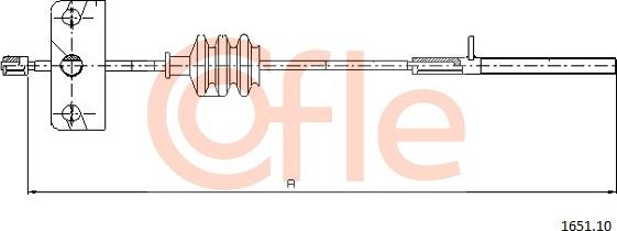 Cofle 1651.10 - Cable, parking brake parts5.com