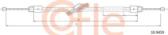 Cofle 10.9459 - Sajla, ručna kočnica parts5.com