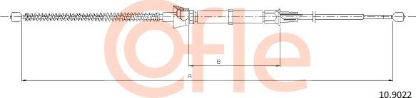 Cofle 10.9022 - Čelično uže, parkirna kočnica parts5.com