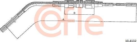 Cofle 10.4132 - Cablu, frana de parcare parts5.com