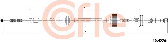 Cofle 10.4270 - Cablu, frana de parcare parts5.com