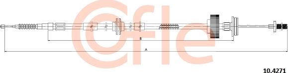 Cofle 10.4271 - Cablu, frana de parcare parts5.com