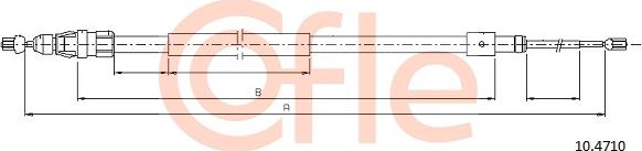 Cofle 92.10.4710 - Cablu, frana de parcare parts5.com