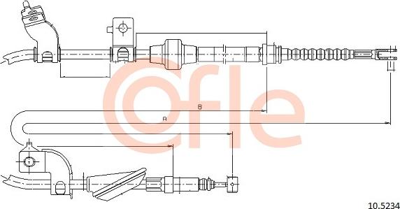 Cofle 92105234 - Cable de accionamiento, freno de estacionamiento parts5.com