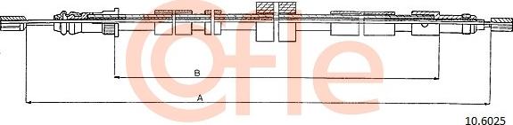 Cofle 92.10.6025 - Vaijeri, seisontajarru parts5.com