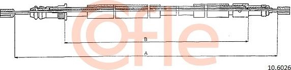 Cofle 10.6026 - Vaijeri, seisontajarru parts5.com