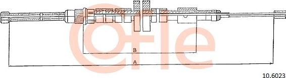 Cofle 10.6023 - Vaijeri, seisontajarru parts5.com