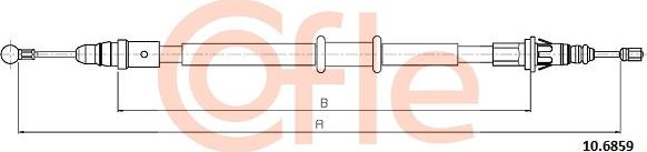 Cofle 10.6859 - Tel halat, el freni parts5.com