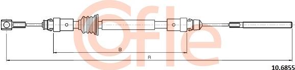 Cofle 10.6855 - Tažné lanko, parkovací brzda parts5.com