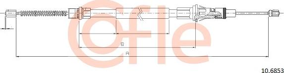 Cofle 10.6853 - Seilzug, Feststellbremse parts5.com