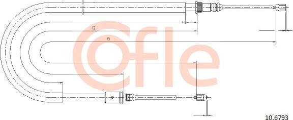 Cofle 92.10.6793 - Seilzug, Feststellbremse parts5.com