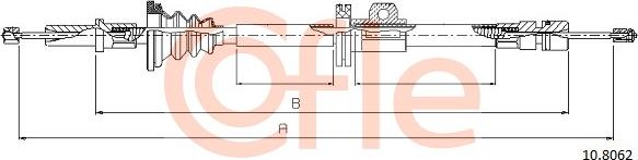 Cofle 10.8062 - Čelično uže, parkirna kočnica parts5.com