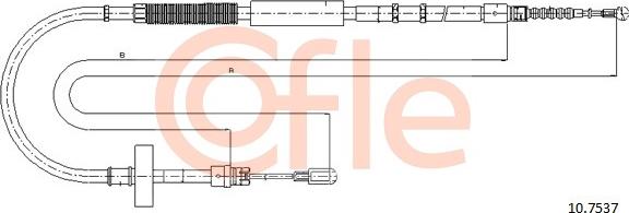 Cofle 10.7537 - Ντίζα, φρένο ακινητοποίησης parts5.com