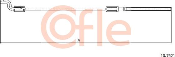 Cofle 10.7621 - Cablu, frana de parcare parts5.com