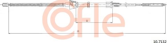 Cofle 10.7132 - Cable de accionamiento, freno de estacionamiento parts5.com