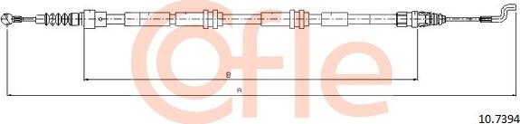 Cofle 10.7394 - Cable, parking brake parts5.com