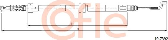 Cofle 10.7392 - Cable, parking brake parts5.com