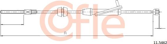 Cofle 11.5462 - Cable de accionamiento, freno de estacionamiento parts5.com