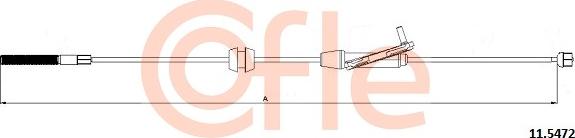 Cofle 11.5472 - Cable de accionamiento, freno de estacionamiento parts5.com