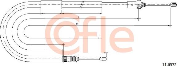 Cofle 11.6572 - Seilzug, Feststellbremse parts5.com