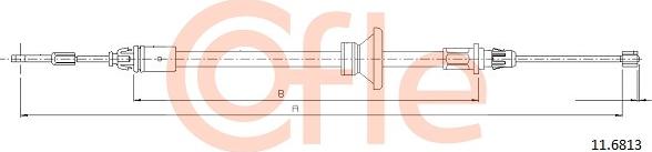 Cofle 11.6813 - Zicovod,rocna zavora parts5.com