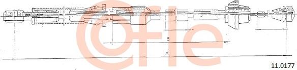 Cofle 11.0177 - Cablu acceleratie parts5.com