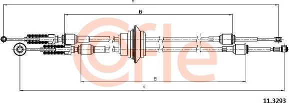 Cofle 11.3293 - Vaijeri, käsivaihteisto parts5.com