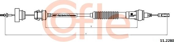 Cofle 92.11.2280 - Clutch Cable parts5.com