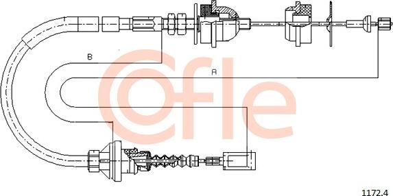 Cofle 1172.4 - Tel halat, debriyaj kumandası parts5.com